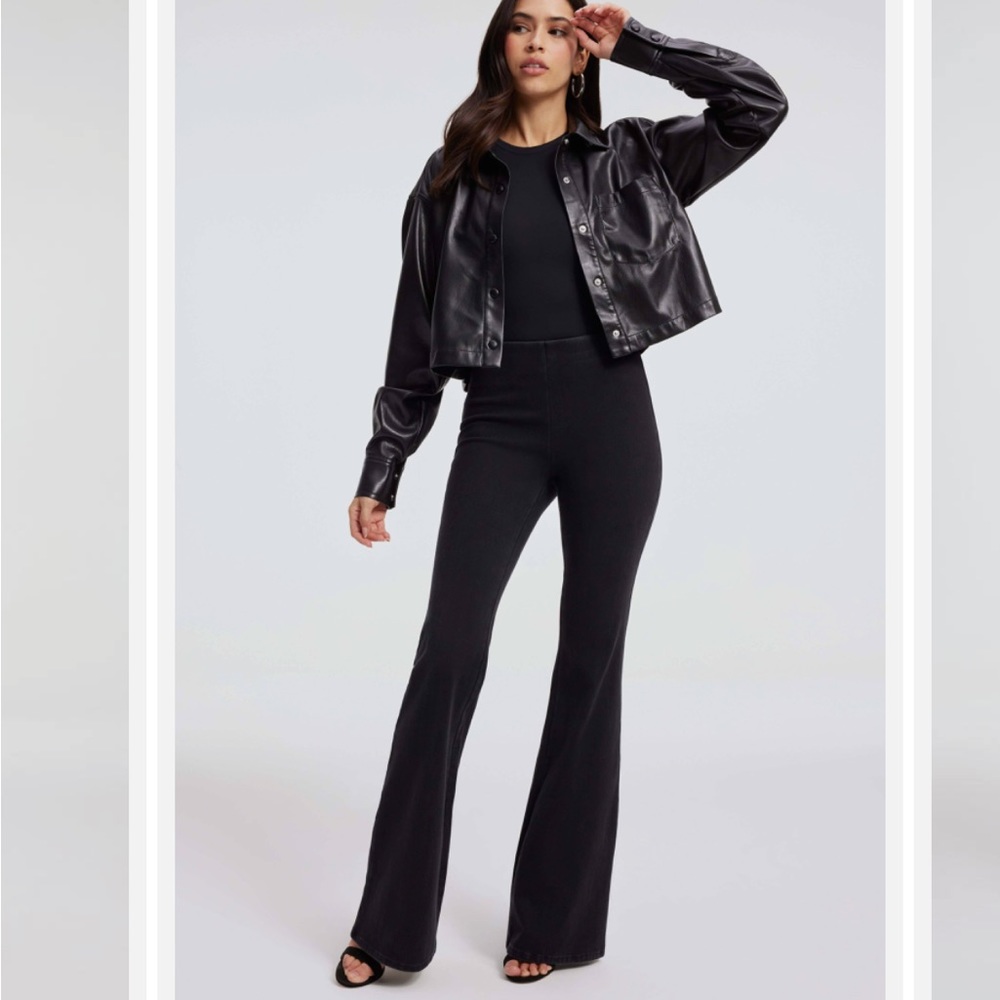 Good American Womens  Classic Black Bootcut Jean, Black 4/27